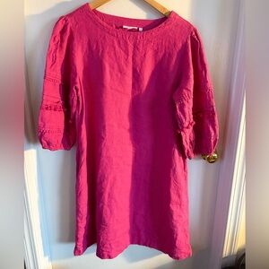 Chico's Vibrant Pink Long Sleeve Dress